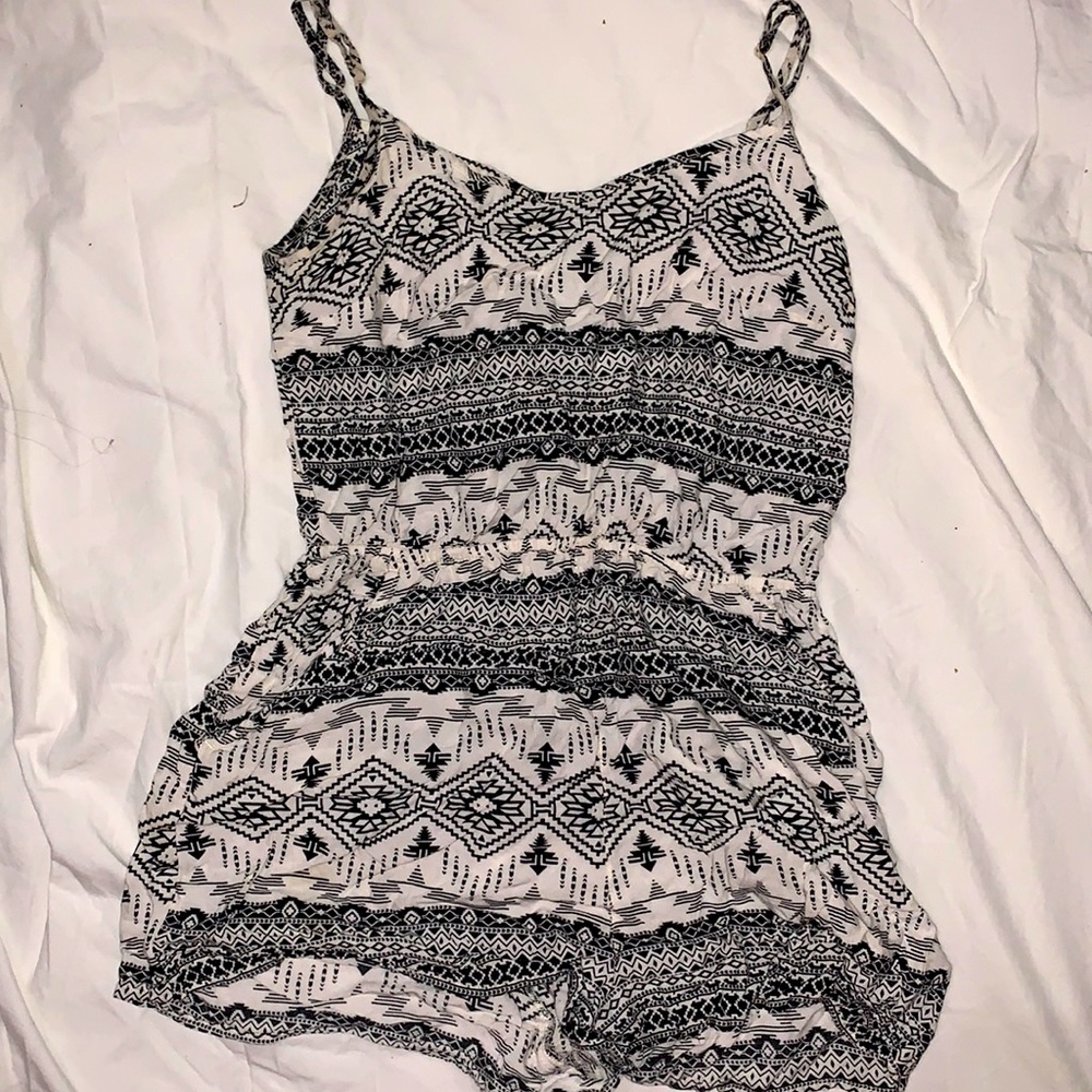 tribal print romper